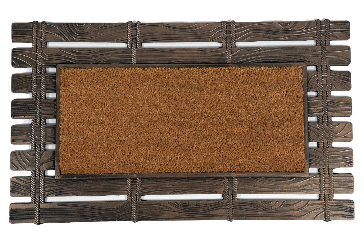 Sdim Πατάκι Εισόδου από Κοκοφοίνικα  και Καουτσούκ με Αντιολισθητικό Υπόστρωμα Barracuda 001 Natural 45x75εκ.