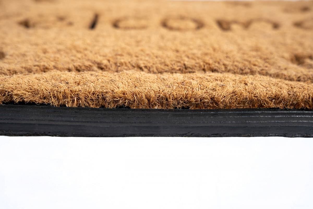 Sdim Πατάκι Εισόδου από Κοκοφοίνικα  και Καουτσούκ με Αντιολισθητικό Υπόστρωμα Bombay 088 Welcome 45x75εκ.