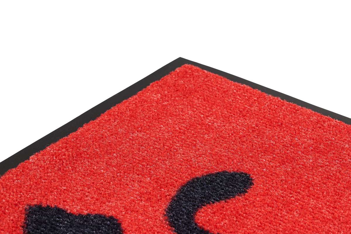 Sdim Πατάκι Εισόδου Μοκέτα με Αντιολισθητικό Υπόστρωμα Emotion-xs 401 Cats Red 40x80εκ. Πάχους 8mm