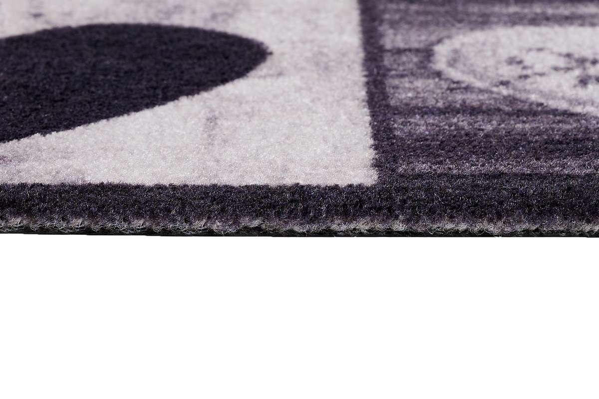 Sdim Πατάκι Εισόδου Μοκέτα με Αντιολισθητικό Υπόστρωμα Ambiance 885 Hearts Grey 50x75εκ. Πάχους 8mm