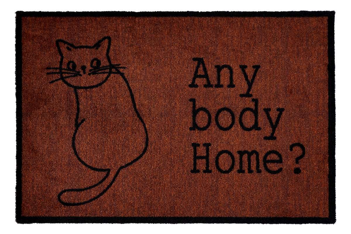 Sdim Πατάκι Εισόδου Μοκέτα με Αντιολισθητικό Υπόστρωμα Ambiance 970 Cat Anybody Home 50x75εκ. Πάχους 8mm