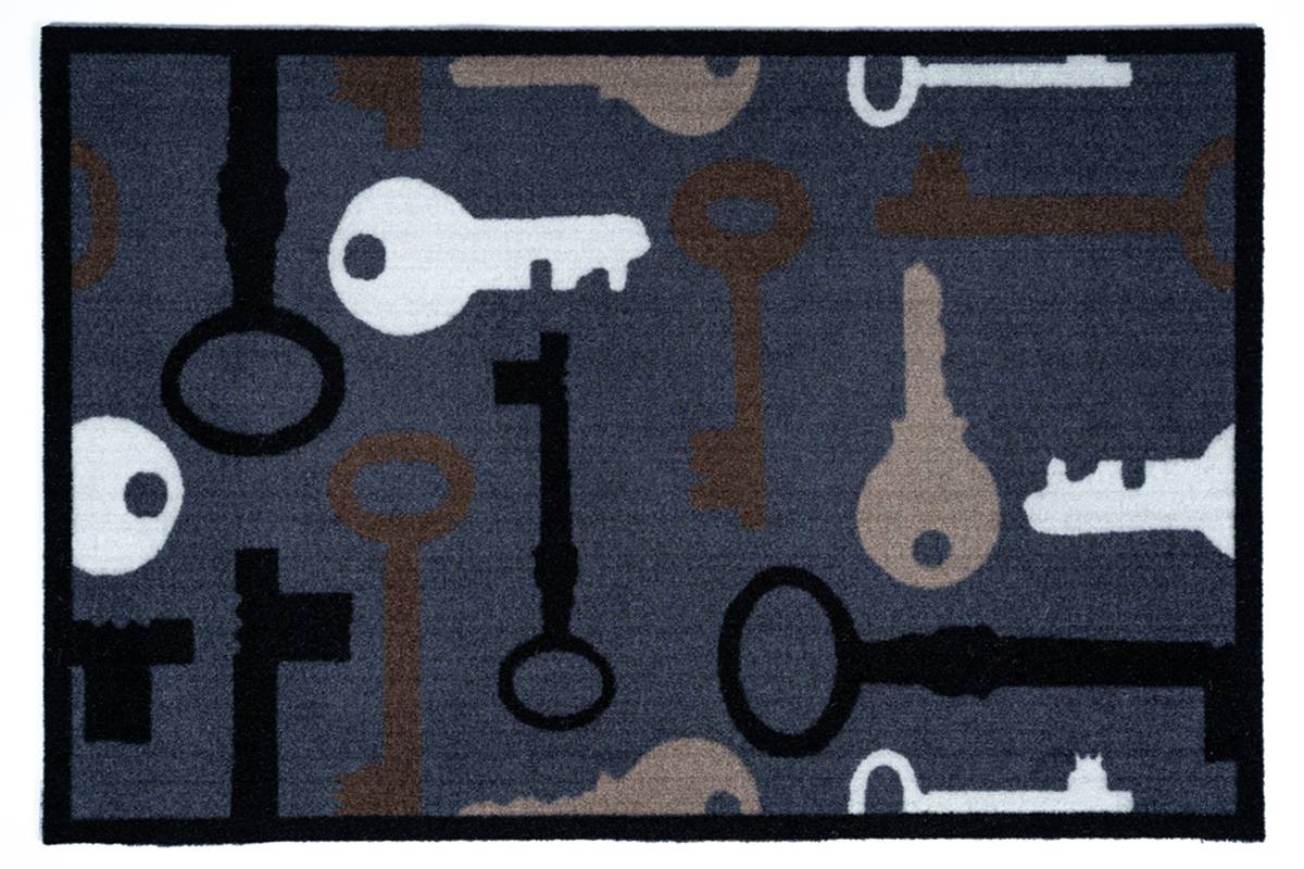 Sdim Πατάκι Εισόδου Μοκέτα με Αντιολισθητικό Υπόστρωμα Mondial 011 Keys 50x75εκ. Πάχους 8mm