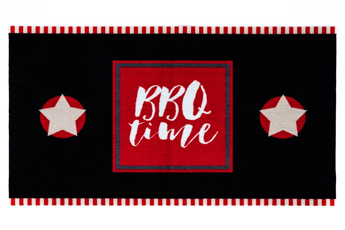 Sdim Πατάκι Κουζίνας με Αντιολισθητικό Υπόστρωμα BBQ MAT 500 BBQ Time 2-Stars 67x120εκ.