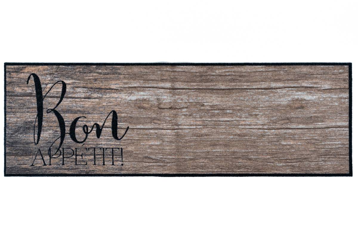 Sdim Πατάκι Κουζίνας με Αντιολισθητικό Υπόστρωμα Cook & Wash 510 Wood Bon Appetit Καφέ 50x150εκ.