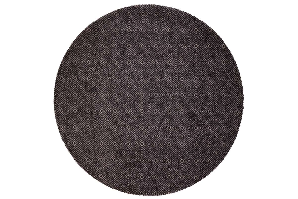 Sdim Στρογγυλό Πατάκι Κουζίνας με Αντιολισθητικό Υπόστρωμα Universal 655 Diamond Grey Φ100εκ.