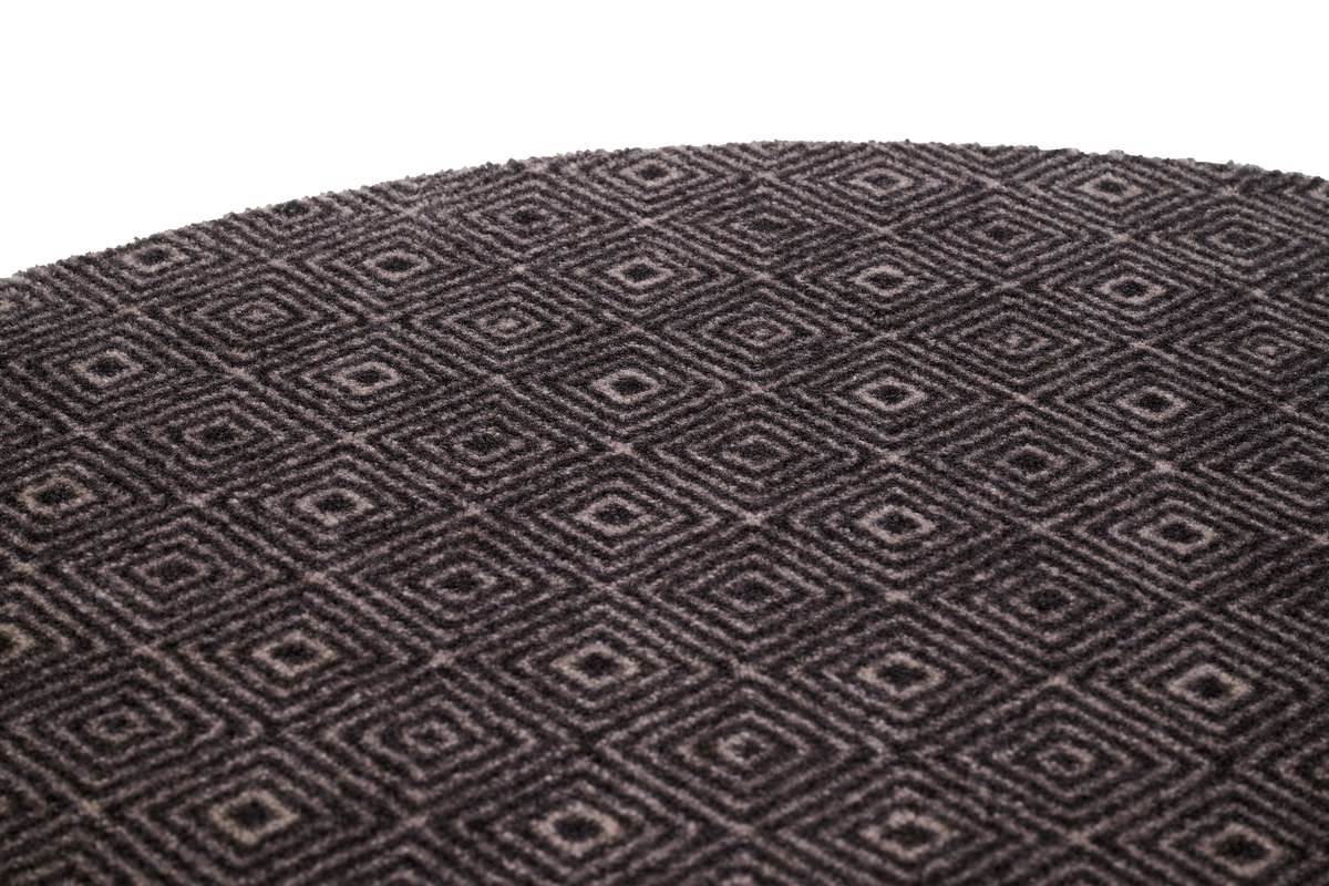 Sdim Στρογγυλό Πατάκι Κουζίνας με Αντιολισθητικό Υπόστρωμα Universal 655 Diamond Grey Φ100εκ.