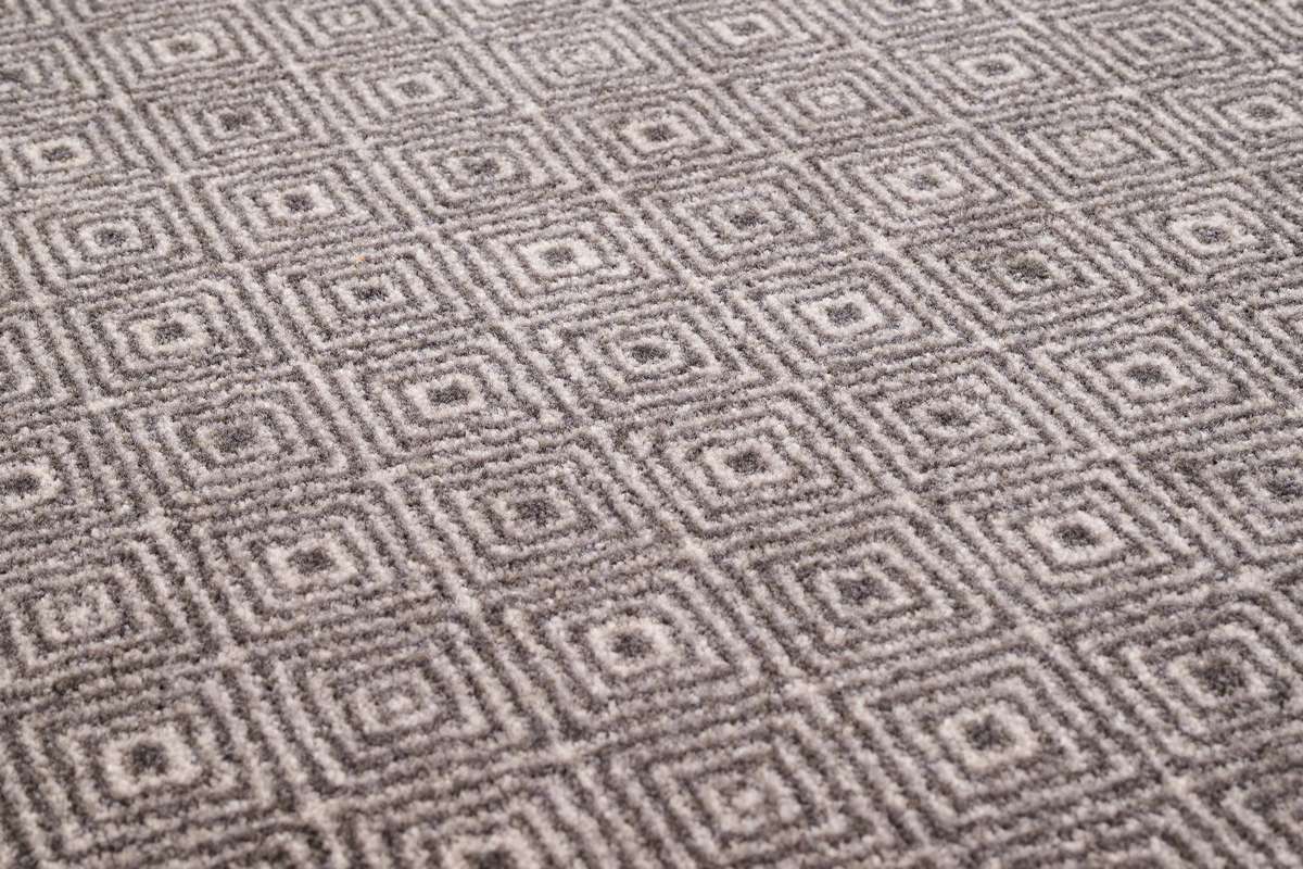 Sdim Στρογγυλό Πατάκι Κουζίνας με Αντιολισθητικό Υπόστρωμα Universal 655 Diamond Grey Φ100εκ.