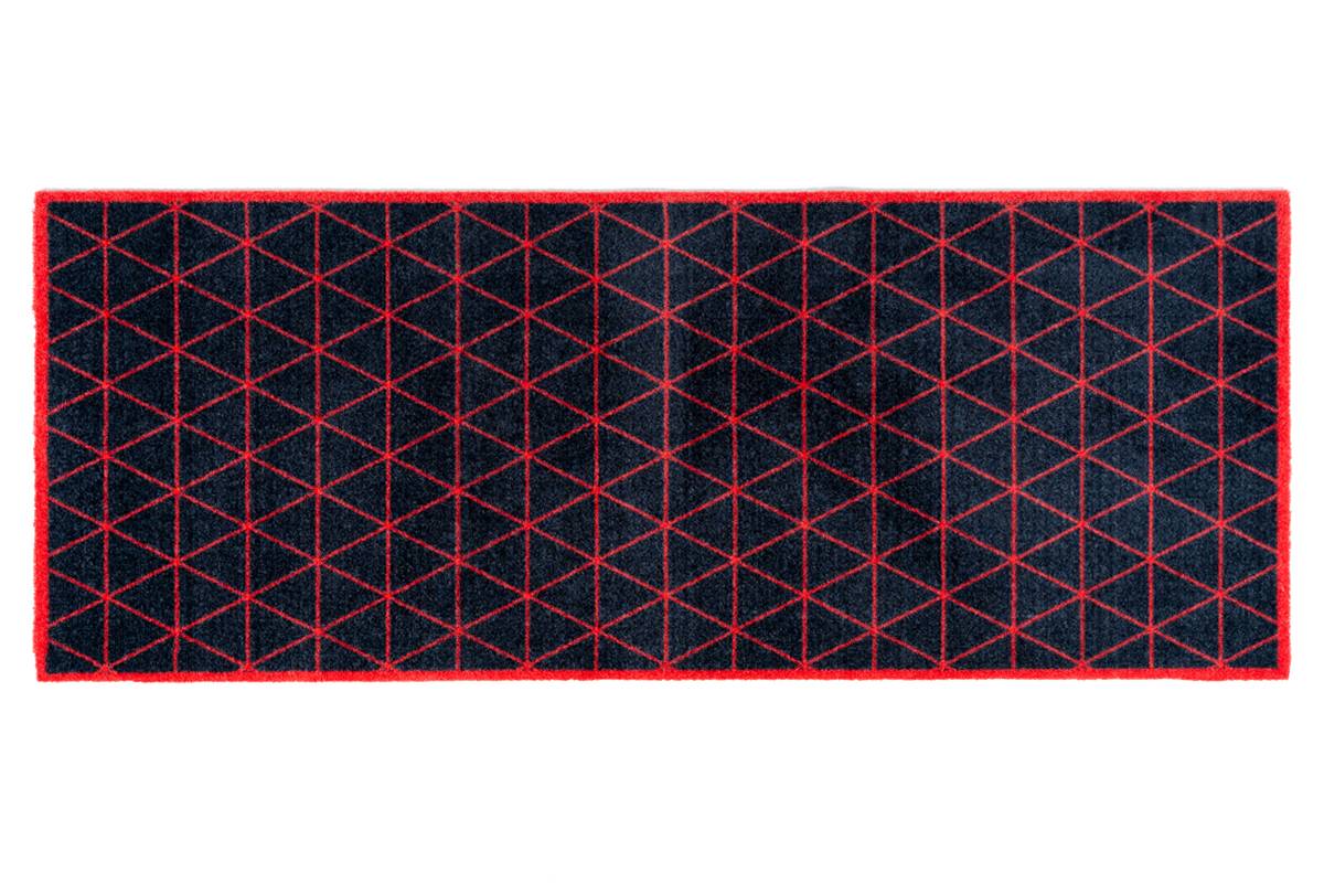 Sdim Πατάκι Κουζίνας με Αντιολισθητικό Υπόστρωμα Universal 029 Red Triangles 67x150εκ.