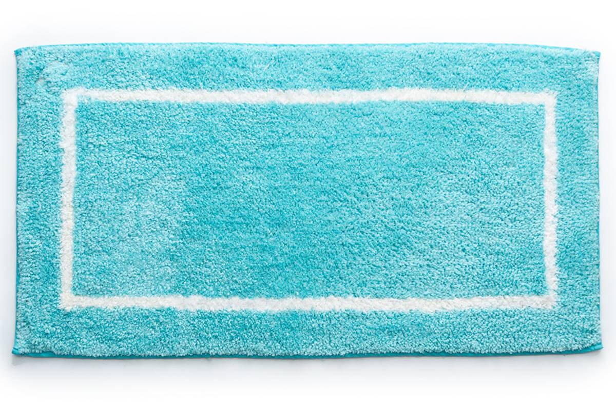 Sdim Βαμβακερό/Microfiber Αντιολισθητικό Πατάκι Μπάνιου Space 001 Petrol 45x85εκ.