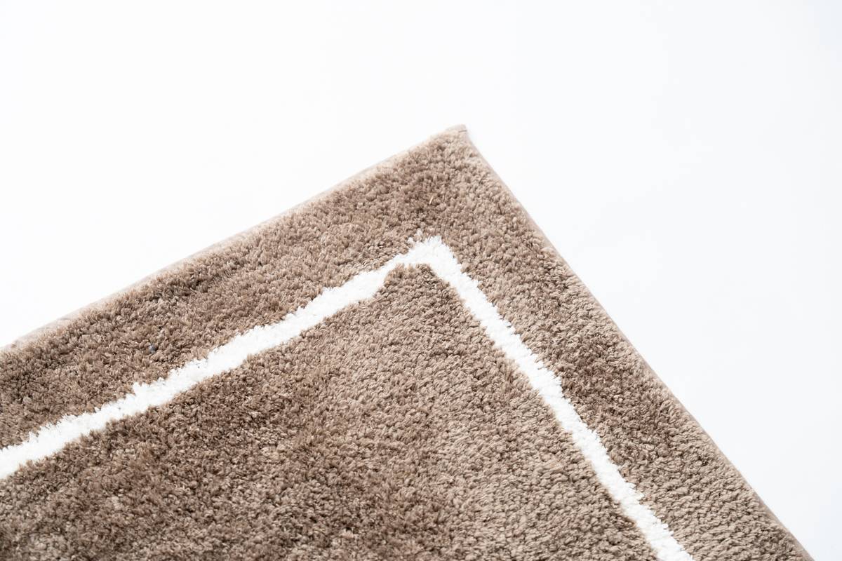 Sdim Βαμβακερό/Microfiber Αντιολισθητικό Πατάκι Μπάνιου Space 005 Moka 45x85εκ.