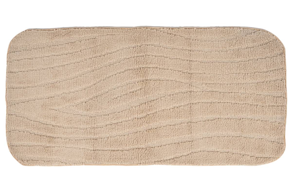 Sdim Πατάκι Μπάνιου με Μικροΐνες & Αντιολισθητικό Υπόστρωμα Tropic Beige 50x100εκ.