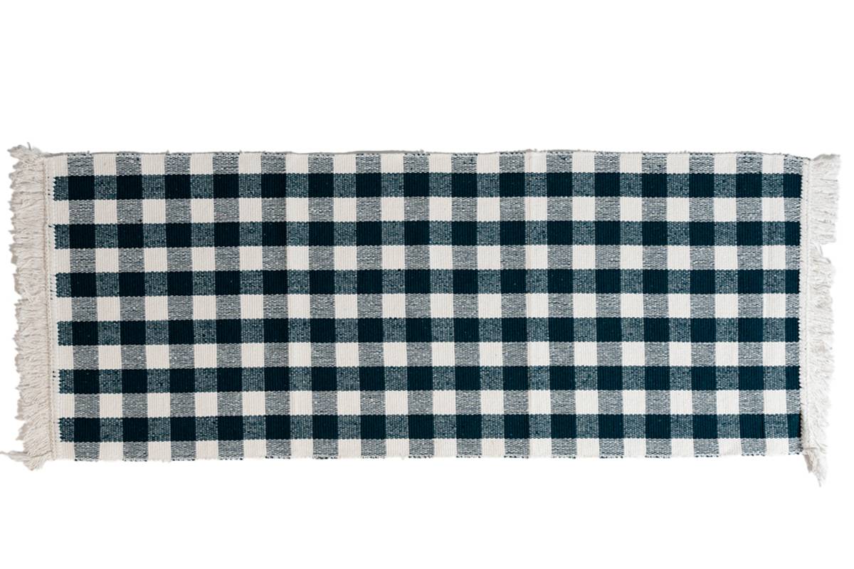 Sdim Βαμβακερό Πατάκι Κουζίνας Matrix 003 Μπλέ 50x135εκ.