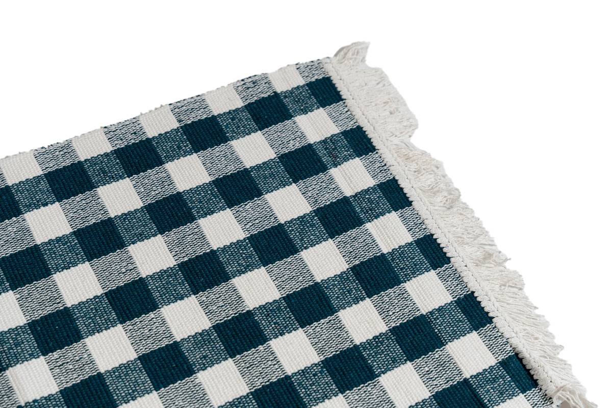 Sdim Βαμβακερό Πατάκι Κουζίνας Matrix 003 Μπλέ 50x135εκ.