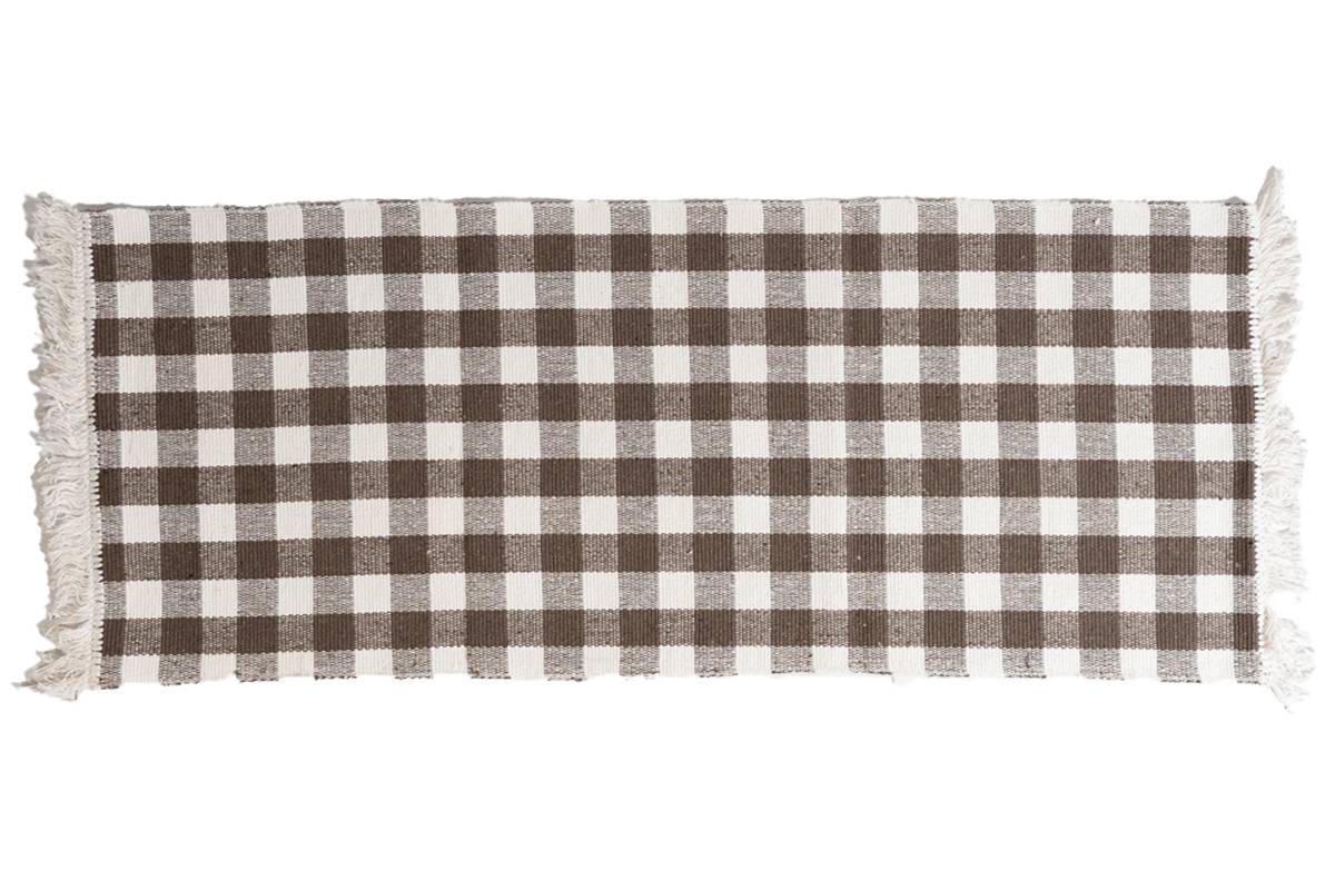 Sdim Βαμβακερό Πατάκι Κουζίνας Matrix 004 Καφέ 50x135εκ.