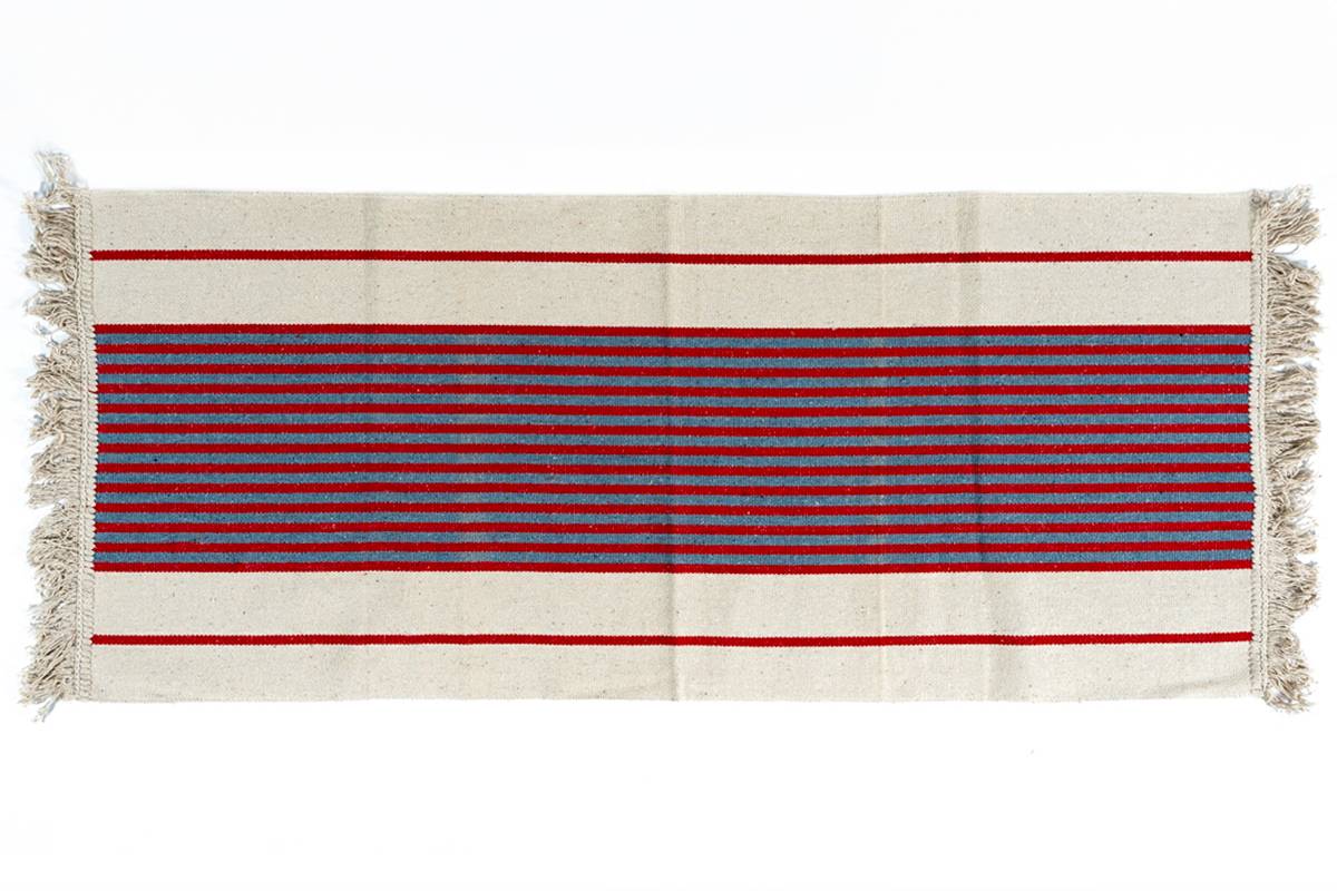 Sdim Βαμβακερό Πατάκι Κουζίνας Energy 005 Κόκκινο/Γκρί 50x135εκ.