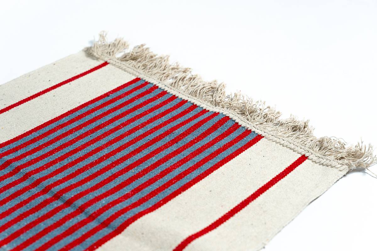 Sdim Βαμβακερό Πατάκι Κουζίνας Energy 005 Κόκκινο/Γκρί 50x135εκ.