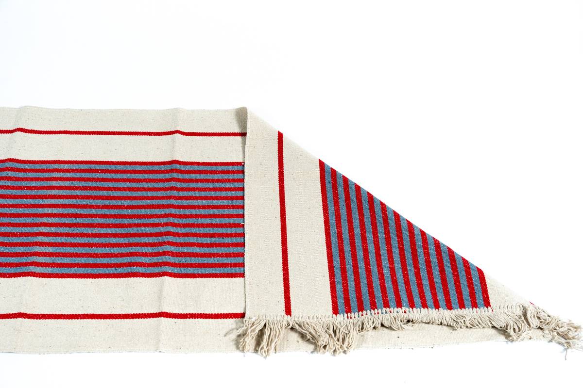 Sdim Βαμβακερό Πατάκι Κουζίνας Energy 005 Κόκκινο/Γκρί 50x135εκ.