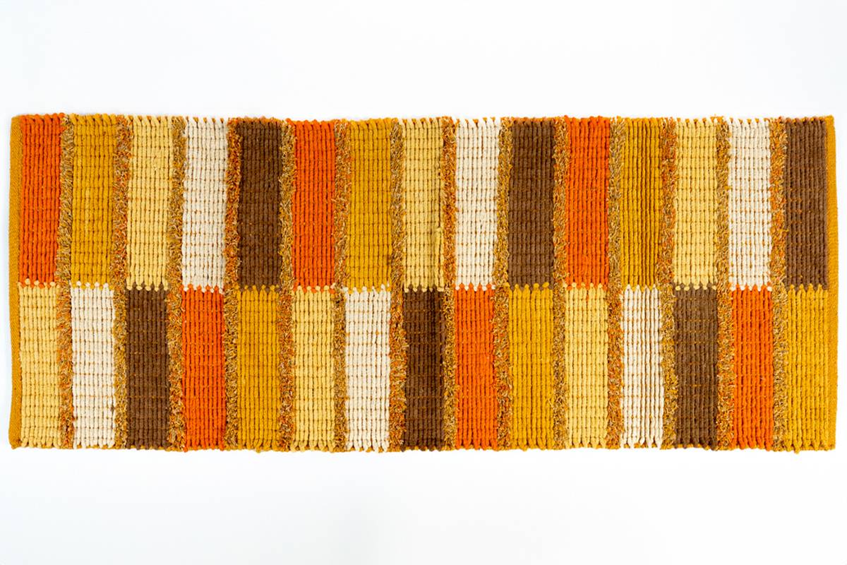 Sdim Βαμβακερό Πατάκι Κουζίνας Seema 003 Κίτρινο/Πρτοκαλί 55x140εκ.