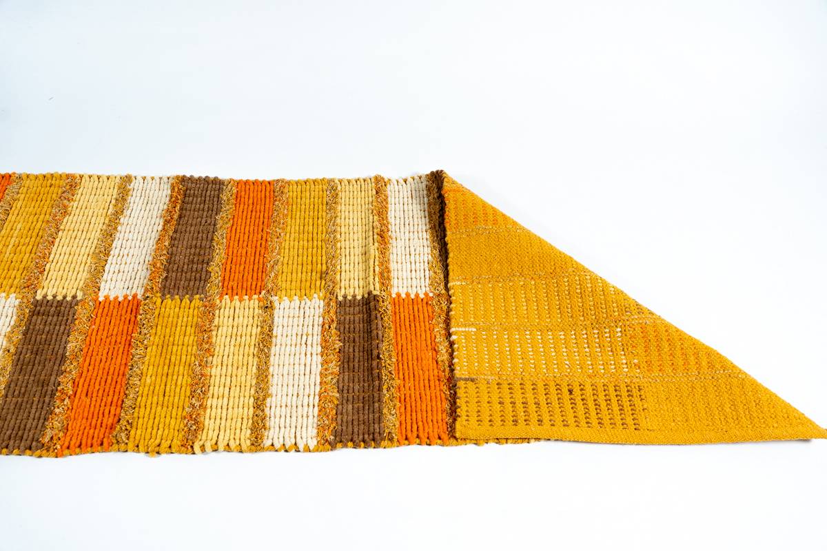 Sdim Βαμβακερό Πατάκι Κουζίνας Seema 003 Κίτρινο/Πρτοκαλί 55x140εκ.