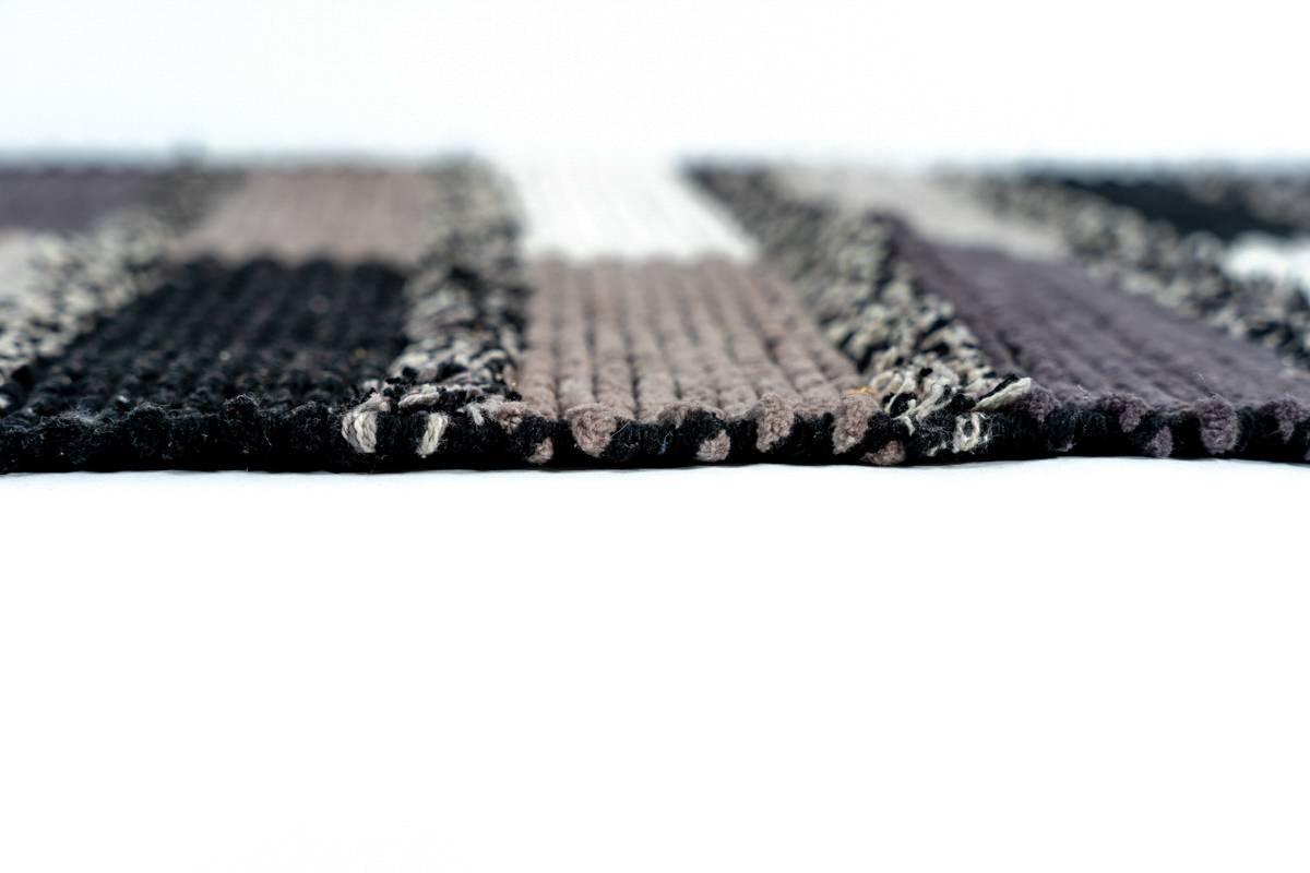 Sdim Βαμβακερό Πατάκι Κουζίνας Seema 004 Μαύρο/Γκρί 55x140εκ.