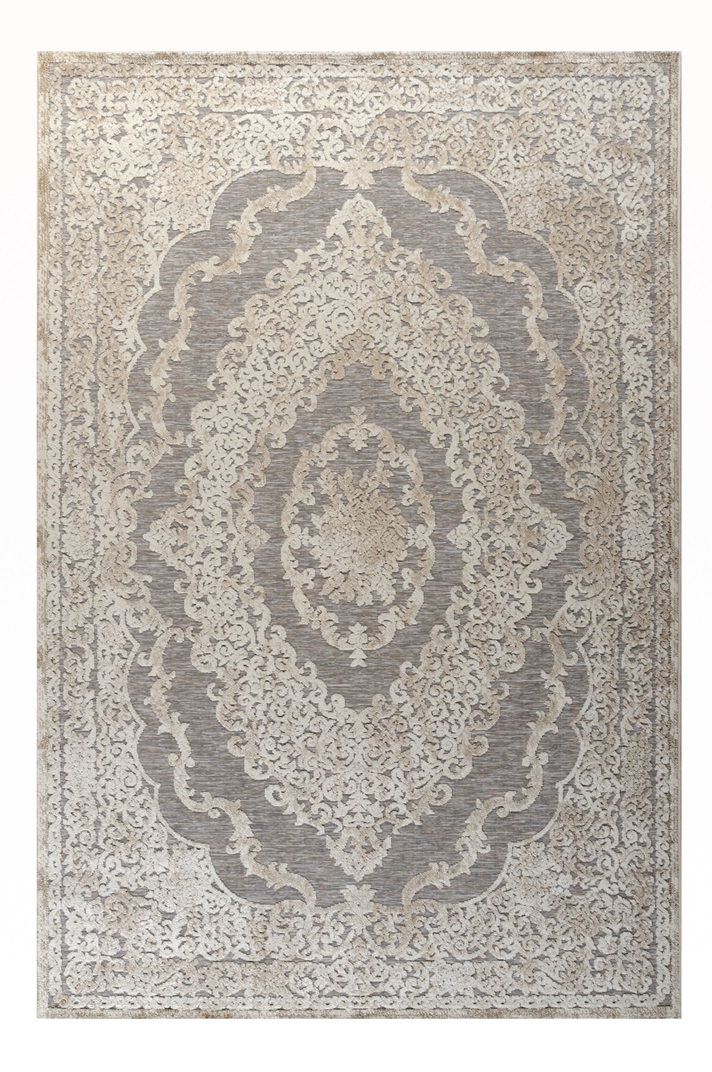 BOHEME 160X160 ΤΑΠ.ROUND Ρ.Ρ. ΤΟΥΡΚΙΑΣ 75071-ΜΠΕΖ Μπεζ