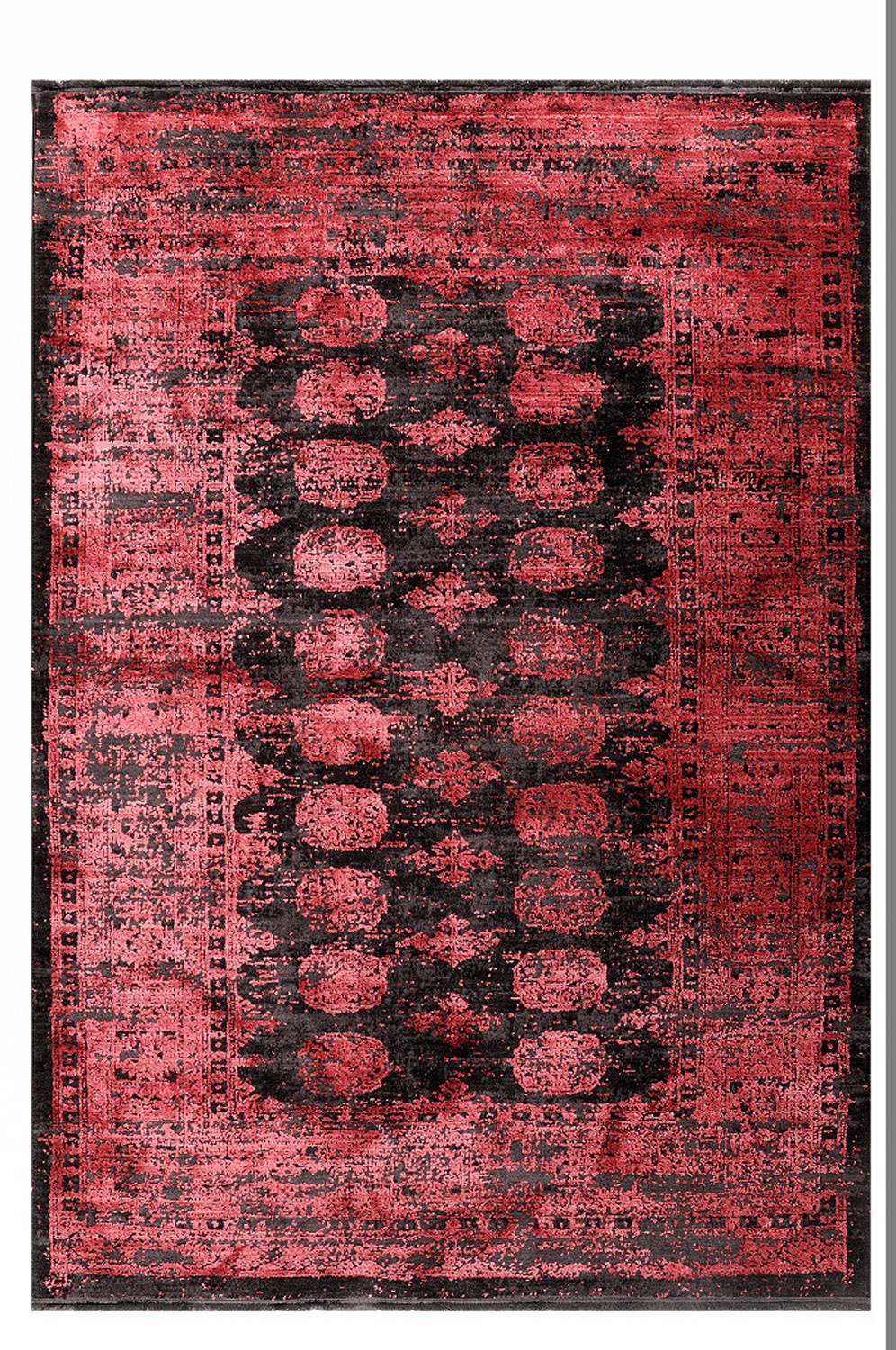 Χαλί 200x290 Tzikas carpets Karma 00164-910 Κοκκινο-Μαυρο