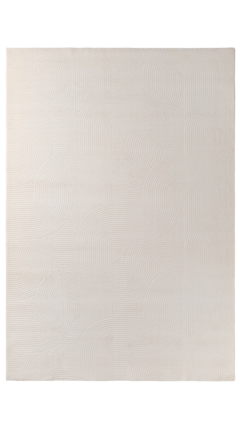 RELIEF 120X170 ΤΑΠ. ACRYLIC ΤΟΥΡΚΙΑΣ 26169-ΛΕΥΚΟ- ΚΡΕΜ Λευκο- Κρεμ