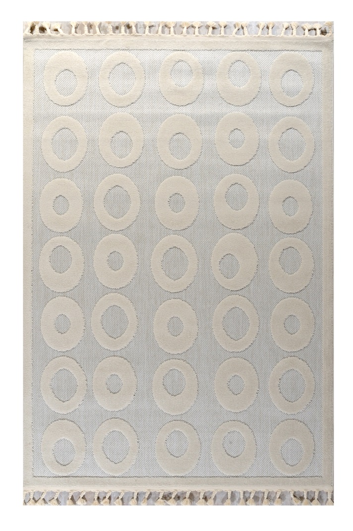 TENERIFE 133Χ190 ΤΑΠ. Ρ.Ρ. ΤΟΥΡΚΙΑΣ 75074-ΛΕΥΚΟ- ΚΡΕΜ Λευκο- Κρεμ