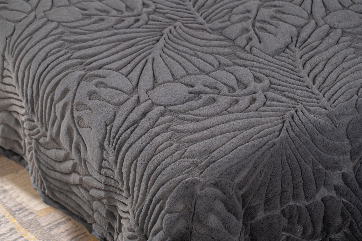 Κουβερτοπάπλωμα King Size240x260 Lucia 4-Grey Γκρι