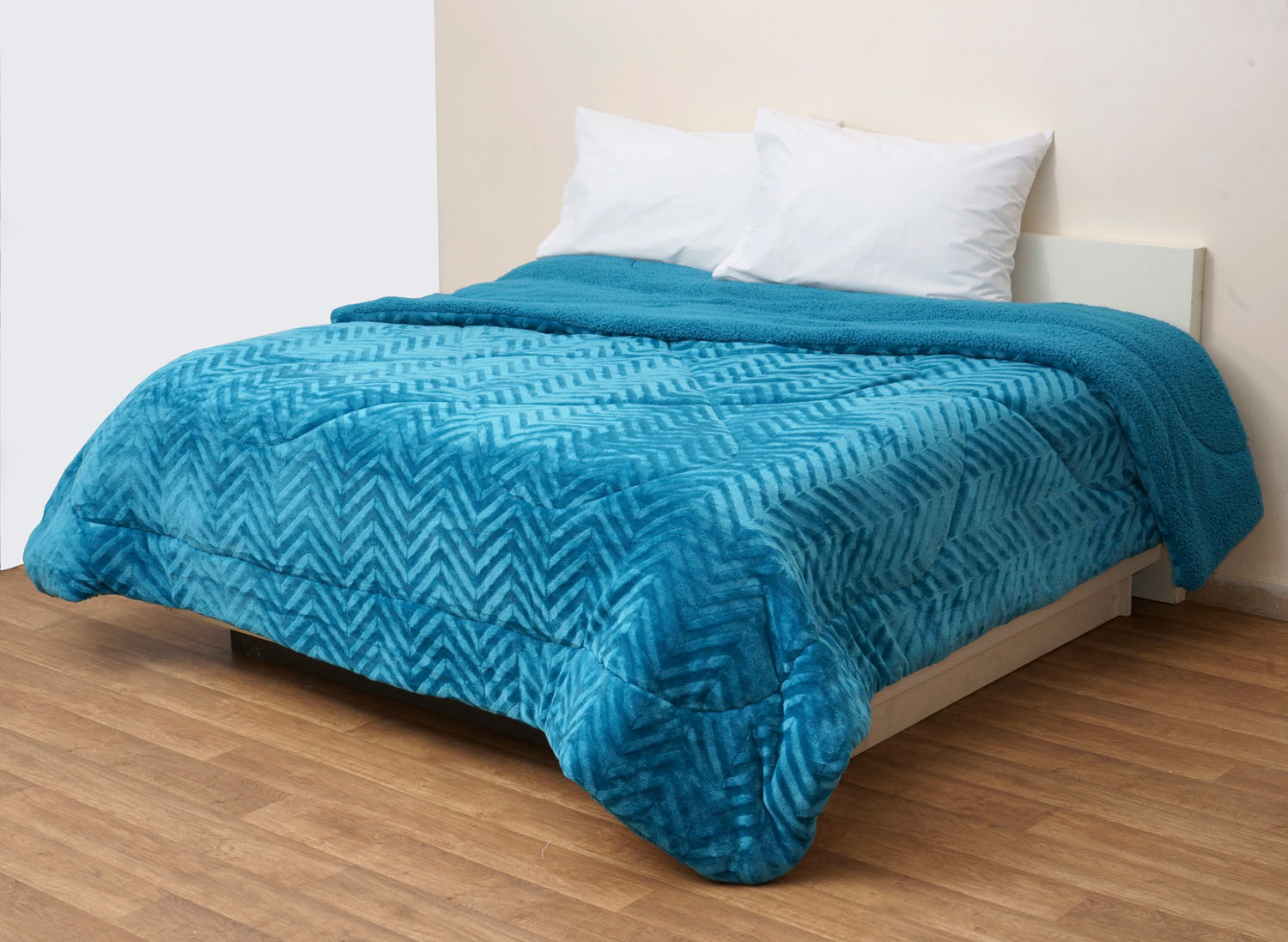 Κουβερτοπάπλωμα Υπέρδιπλο 220x240 Toronto Ocean Blue Πετρόλ