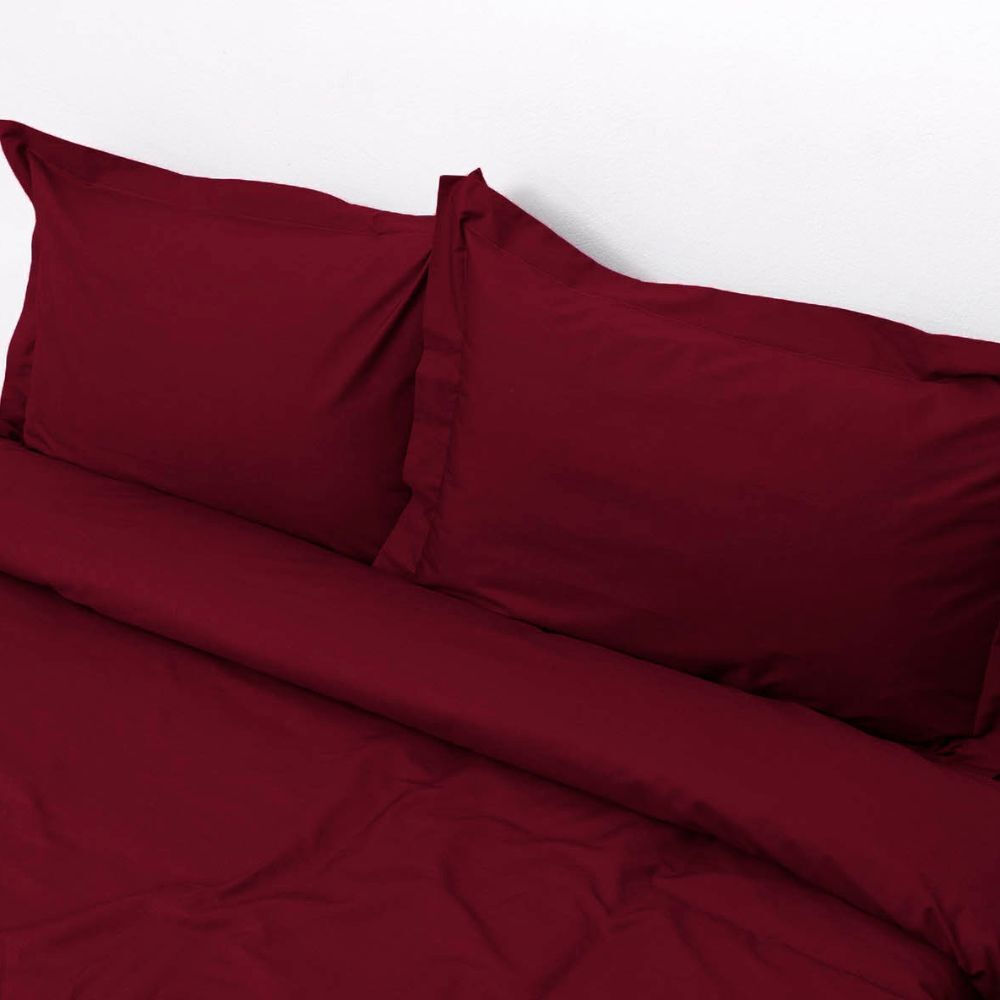 Σετ Πάπλωμα Υπέρδιπλο 220x240 Superb Percale Μπορντώ