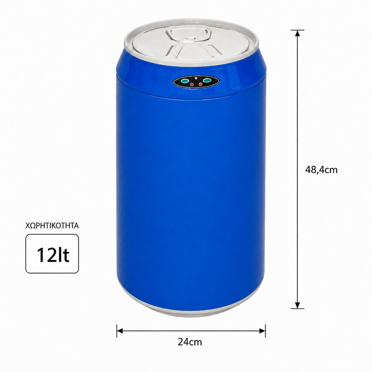 Αυτόματος Κάδος με Φωτοκύτταρο 12lt Μπλε Φ24x48.4cm MRShome