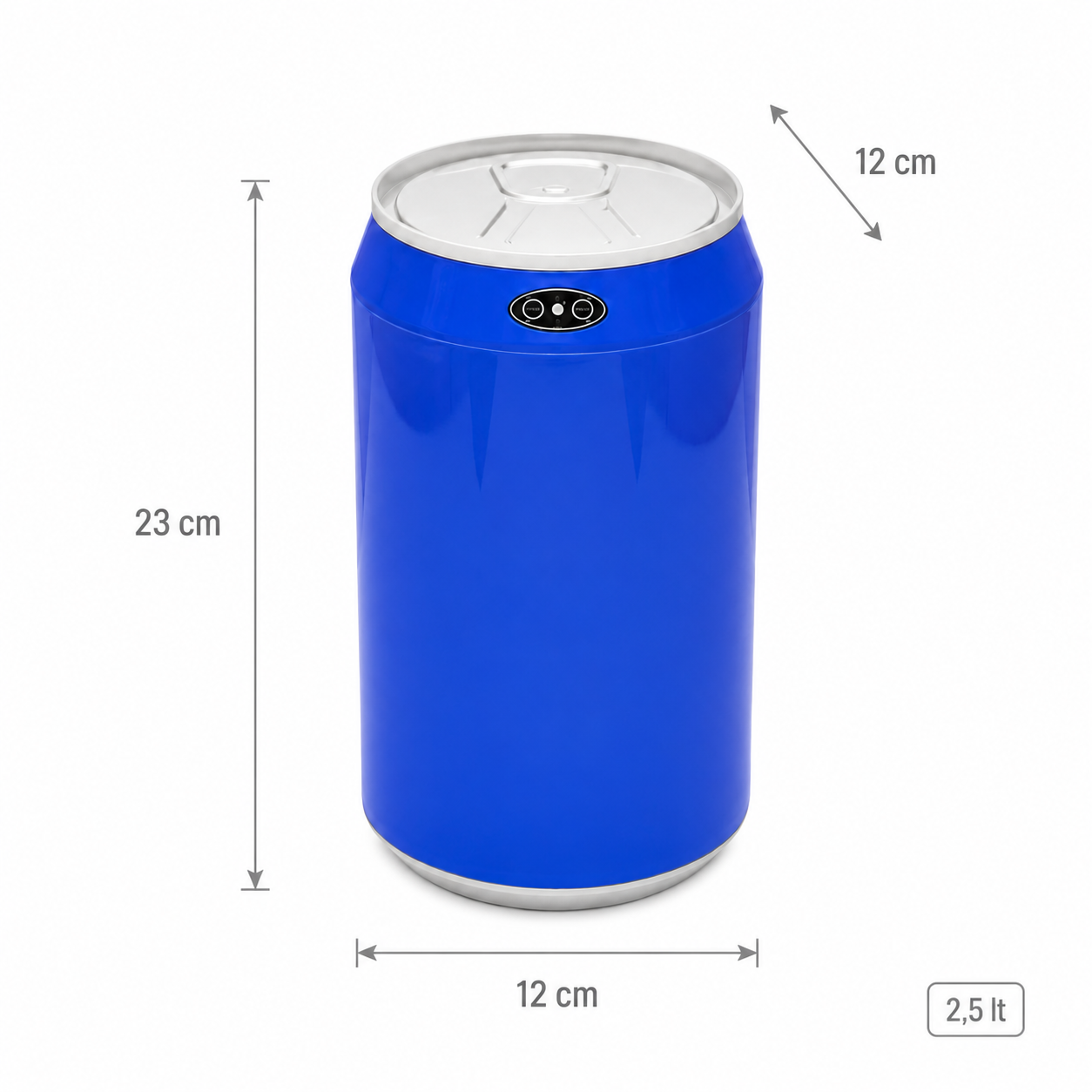 Αυτόματος Κάδος με Φωτοκύτταρο 2.5lt Μπλε Φ12x23cm MRShome
