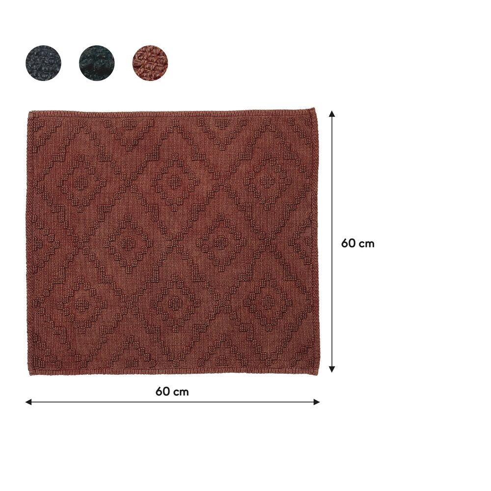 Aztec 60x60 dark pink πατάκι μπάνιου Sealskin