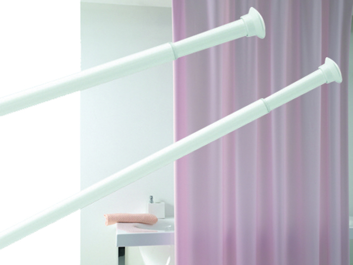 Bacchetta 125-220 Φ25 white Βραχίονας μπάνιου πτυσσόμενος