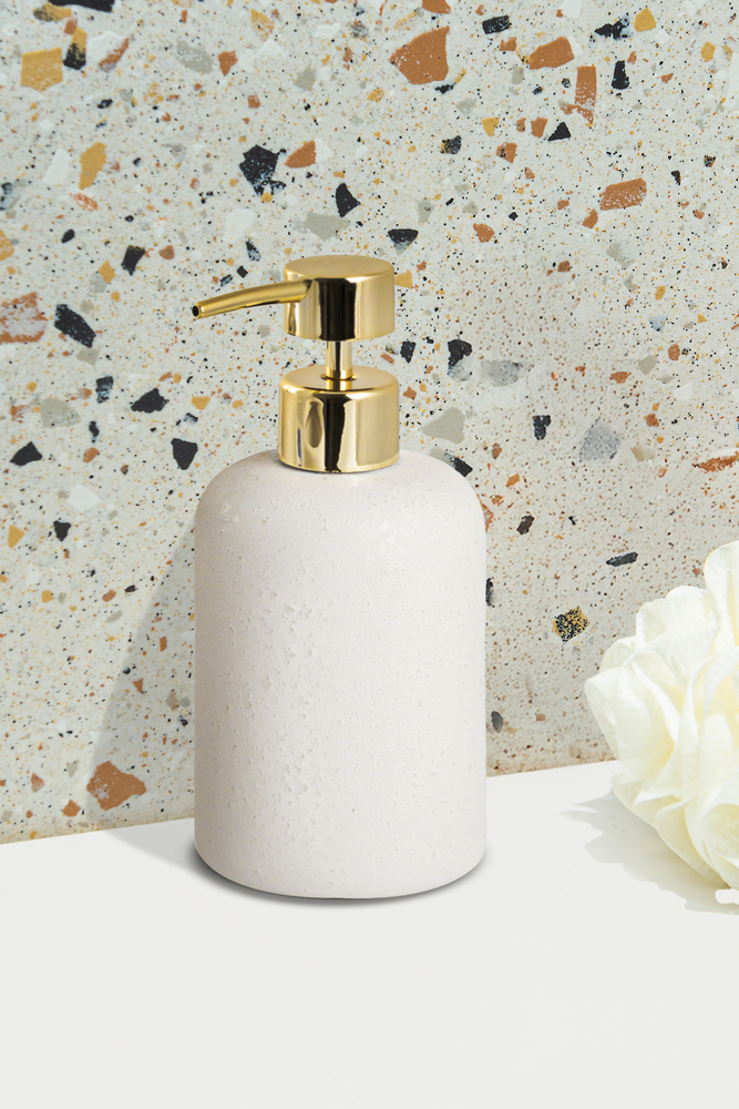 Δοχείο Κρεμοσάπουνου BONITA Stoneware Λευκό 400ml AWD02191912
