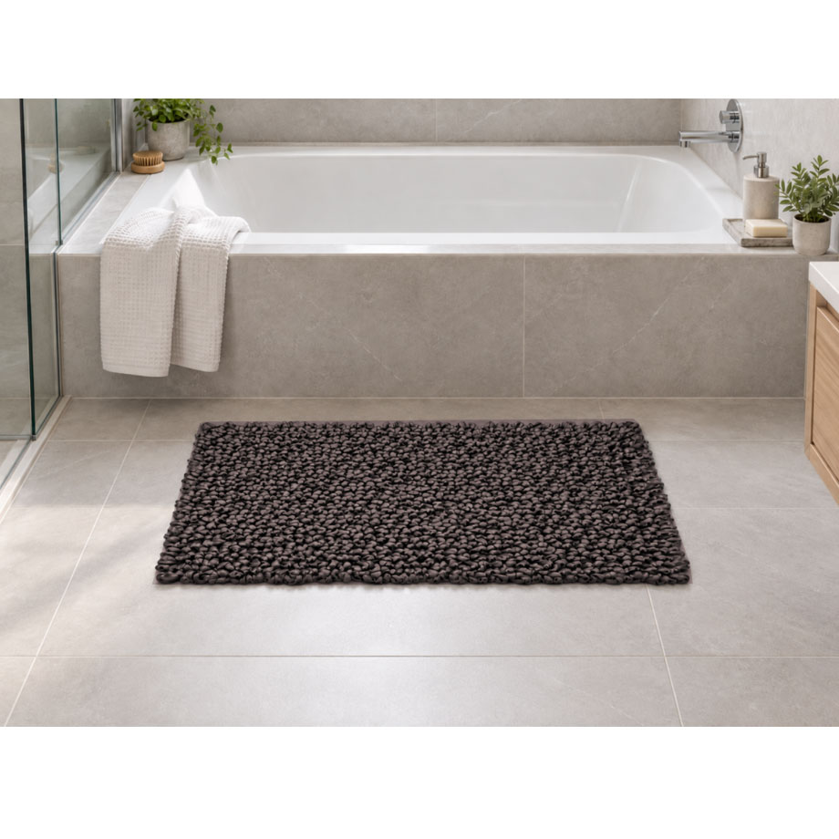 EVORA Χειροποίητο Πατάκι 50x70cm Καφέ C32 Mrshome