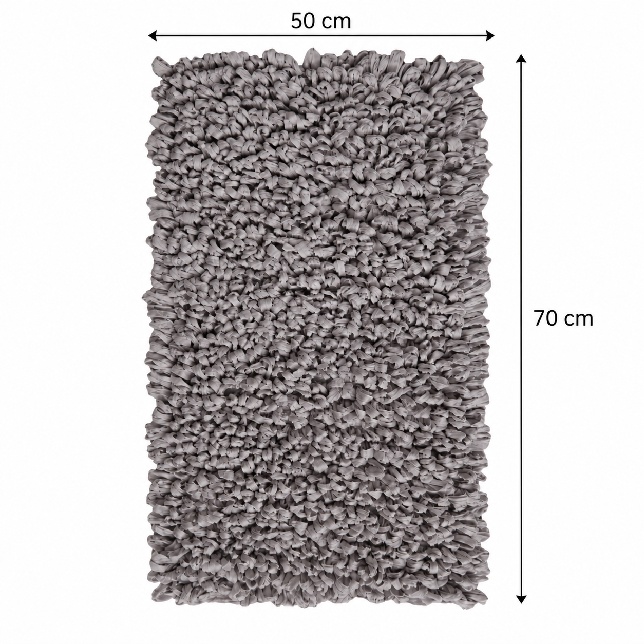 EVORA Χειροποίητο Πατάκι 50x70cm Καφέ C32 Mrshome