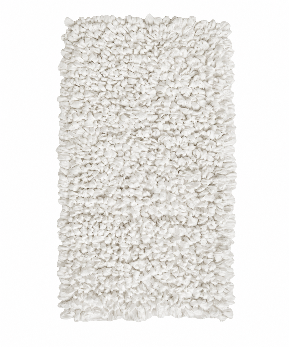 EVORA Χειροποίητο Πατάκι 50x70cm Λευκό C13 Mrshome