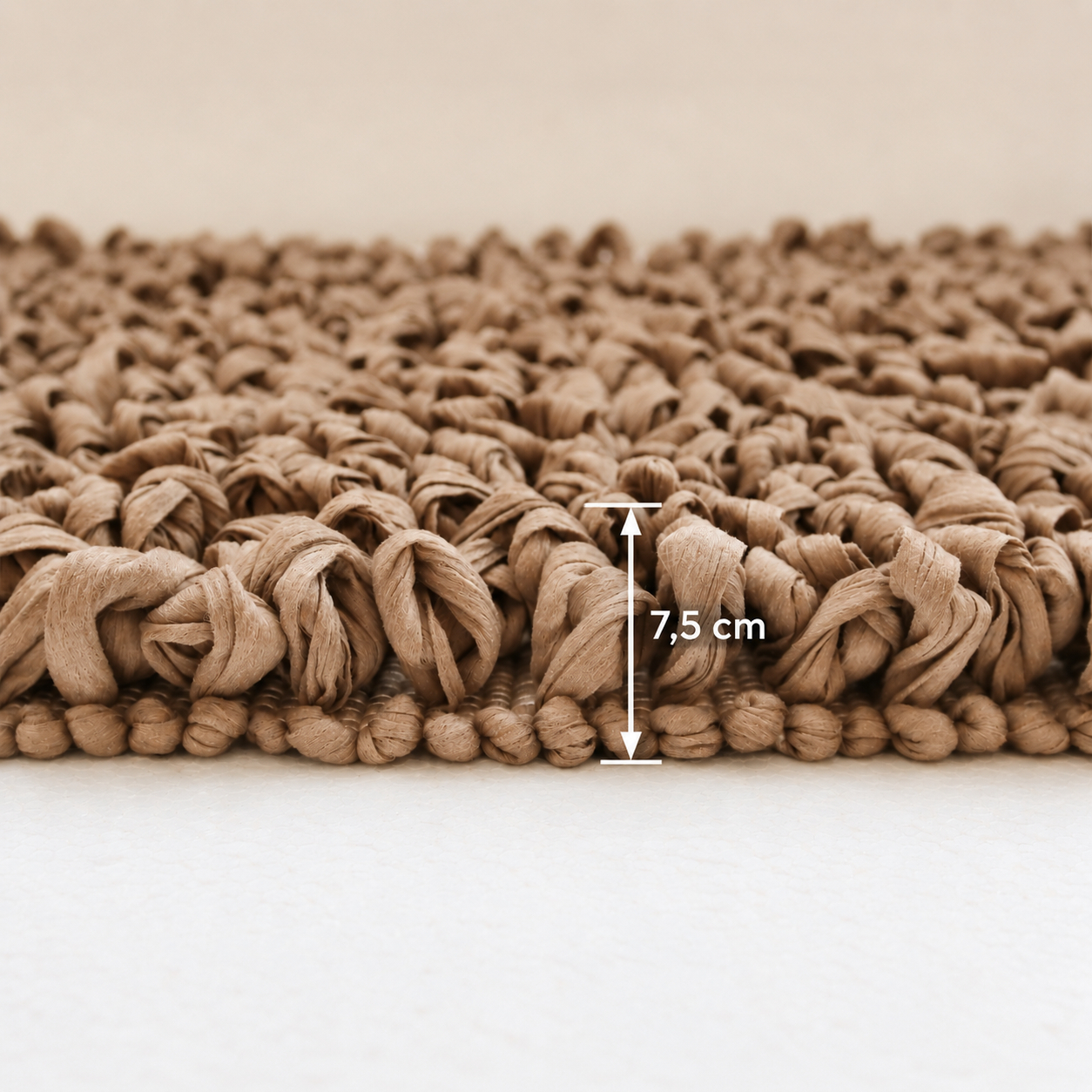 EVORA Χειροποίητο Πατάκι 60x120cm Camel C06 Mrshome