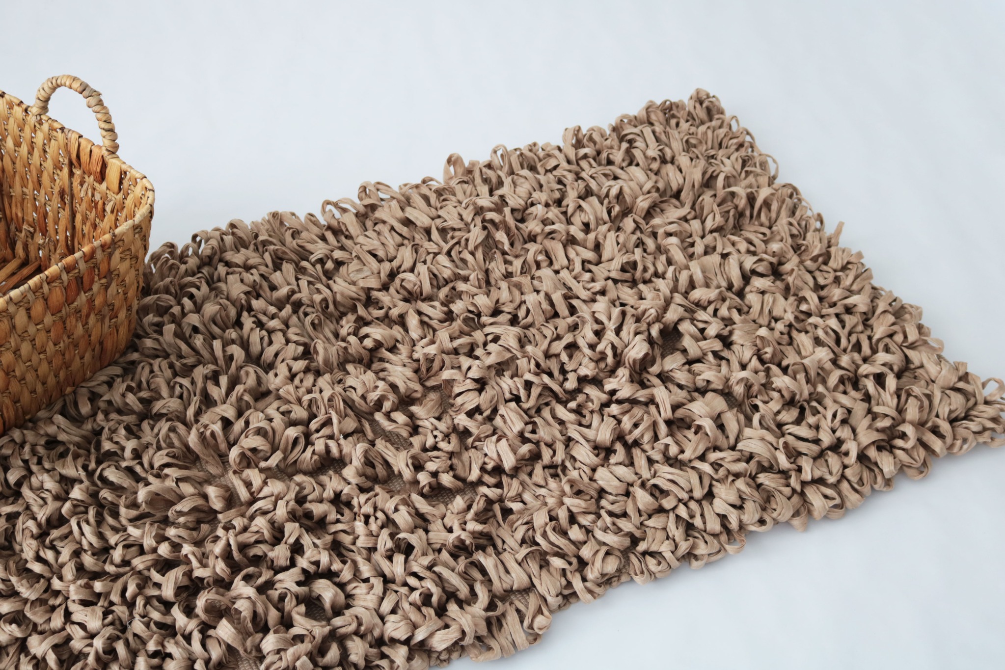 EVORA Χειροποίητο Πατάκι 60x120cm Camel C06 Mrshome