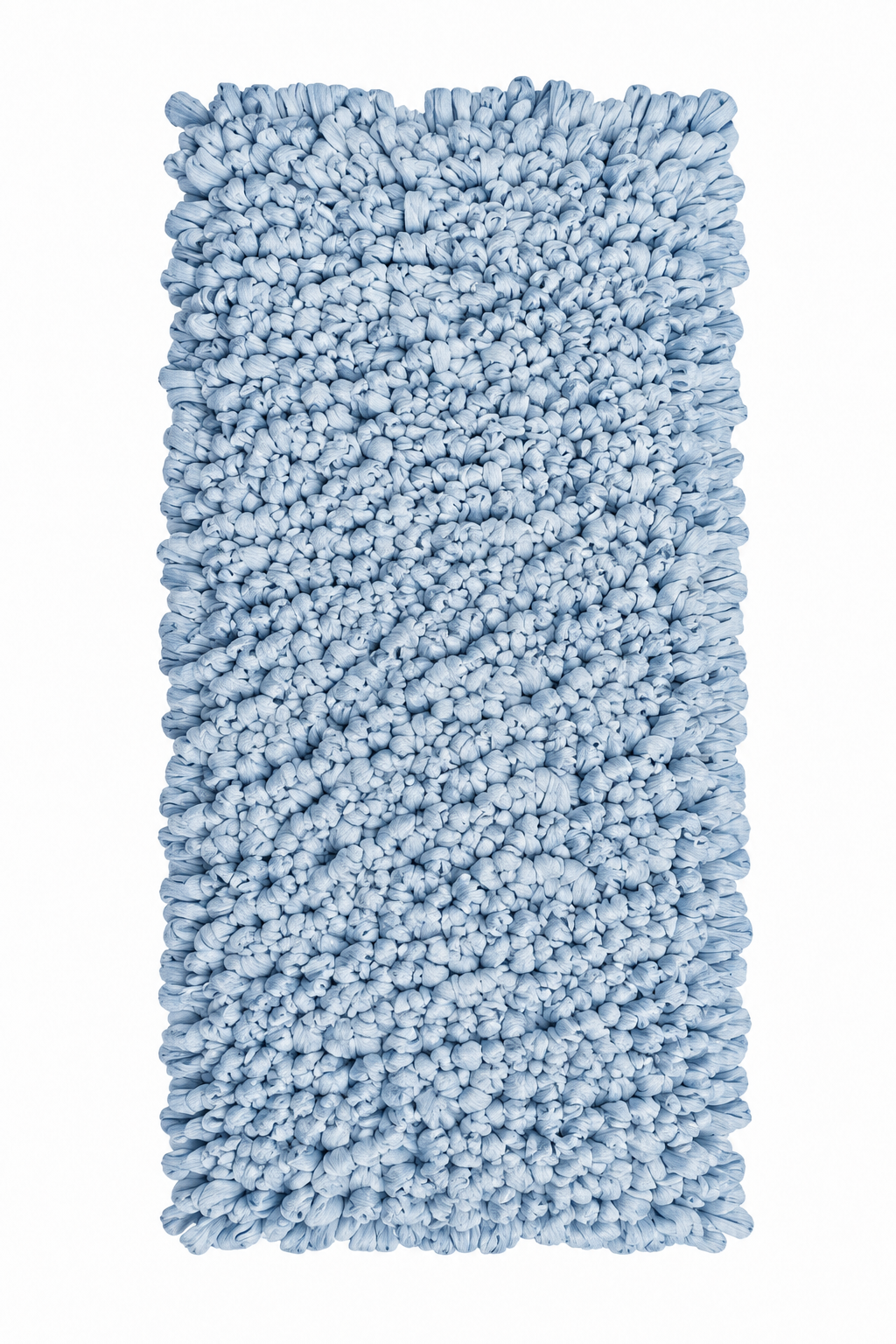 EVORA Χειροποίητο Πατάκι 60x120cm Γαλάζιο C05 Mrshome