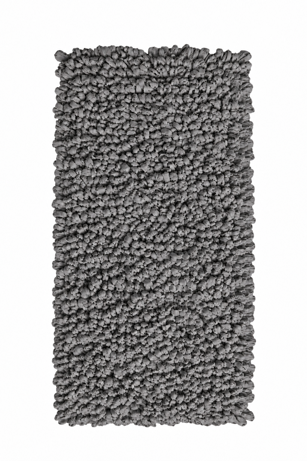 EVORA Χειροποίητο Πατάκι 60x120cm Γκρι Σκούρο C15 Mrshome