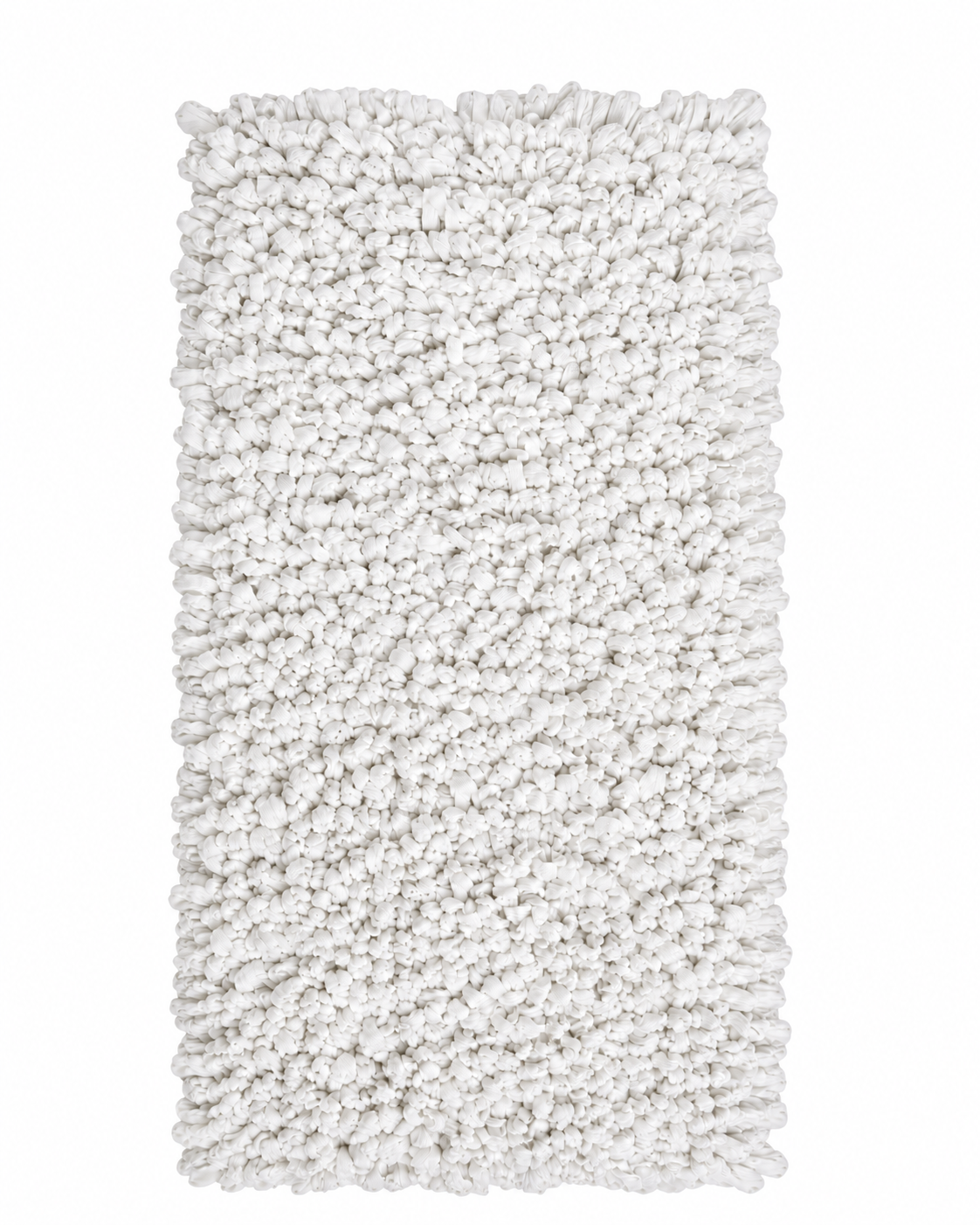 EVORA Χειροποίητο Πατάκι 60x120cm Λευκό C13 Mrshome