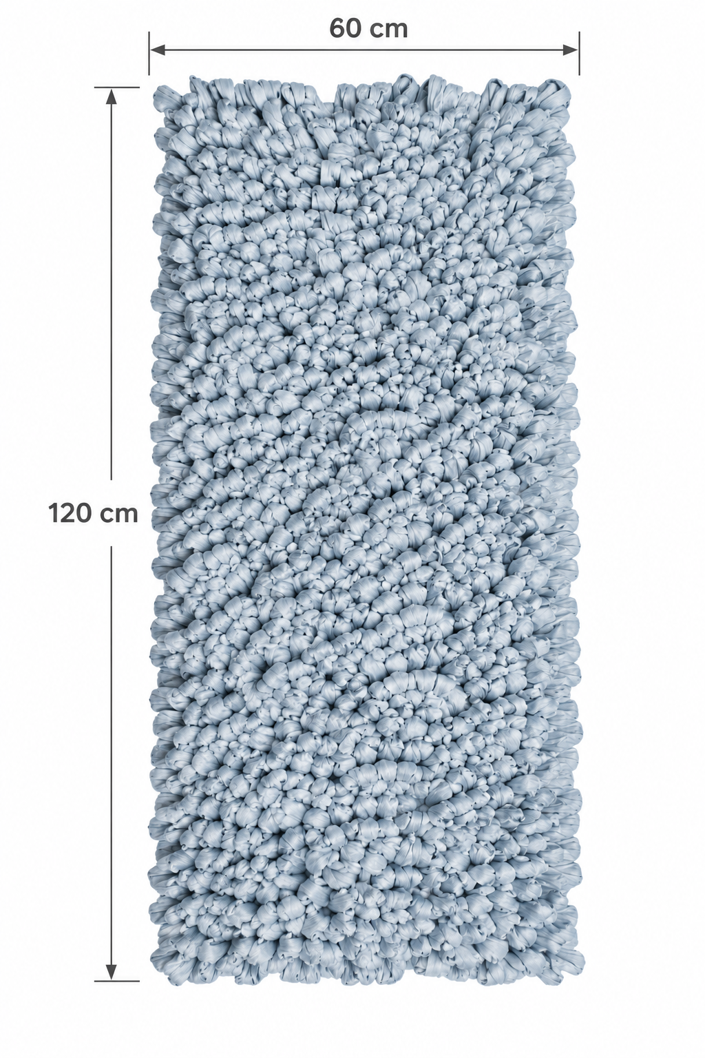 EVORA Χειροποίητο Πατάκι 60x120cm Πέρλα C38 Mrshome