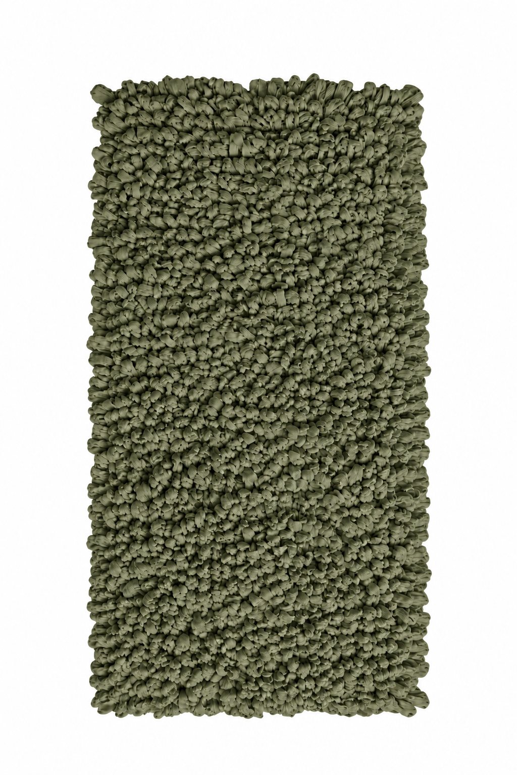 EVORA Χειροποίητο Πατάκι 60x120cm Πράσινο C10 Mrshome