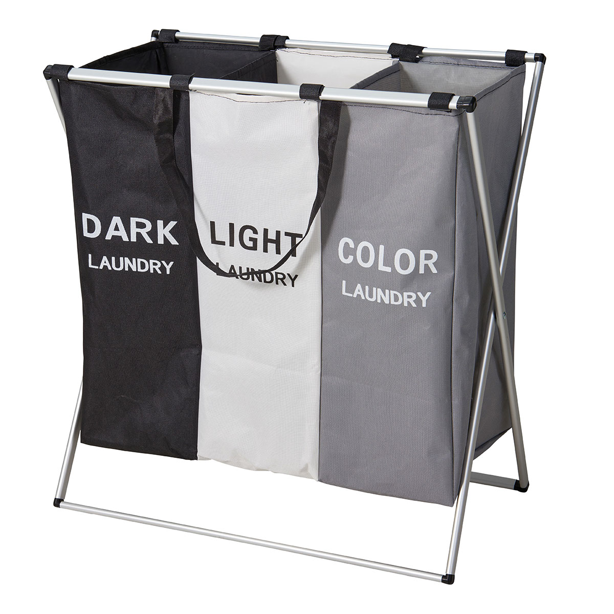 Καλάθι Απλύτων Polyester με Σκελετό Αλουμινίου 58x40cm MRShome