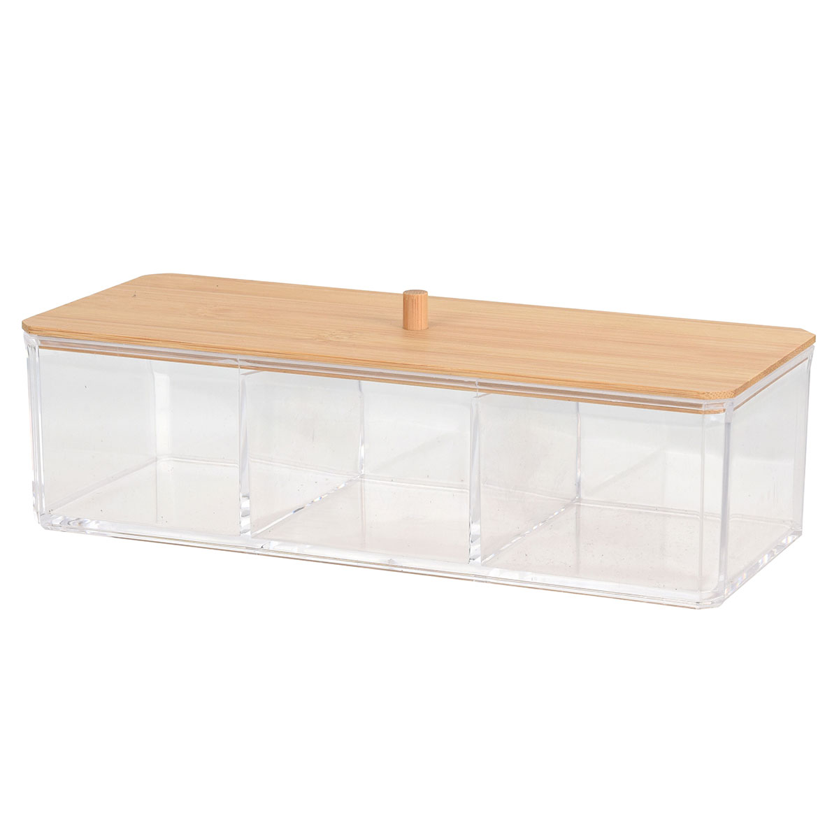 Κουτί Αποθήκευσης Καλλυντικών από PS/Bamboo 23x9.5x6.5cm MRShome