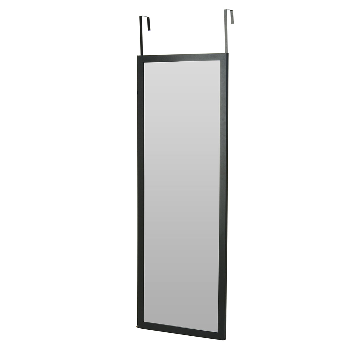 Κρεμαστός Καθρέπτης για Πόρτα από MDF 34x94cm Black MRShome