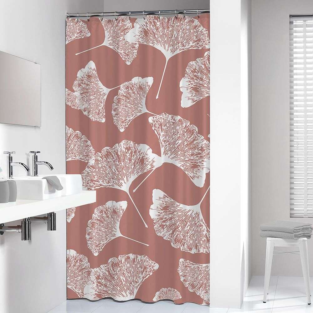 Κουρτίνα Μπάνιου 180x200 Υφασμάτινη Sealskin Mare Dark Pink